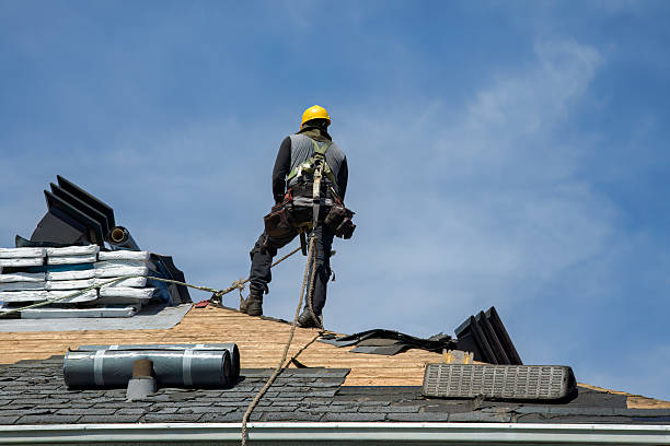 Professional Roofing technician working in East Bloomfield, NY
